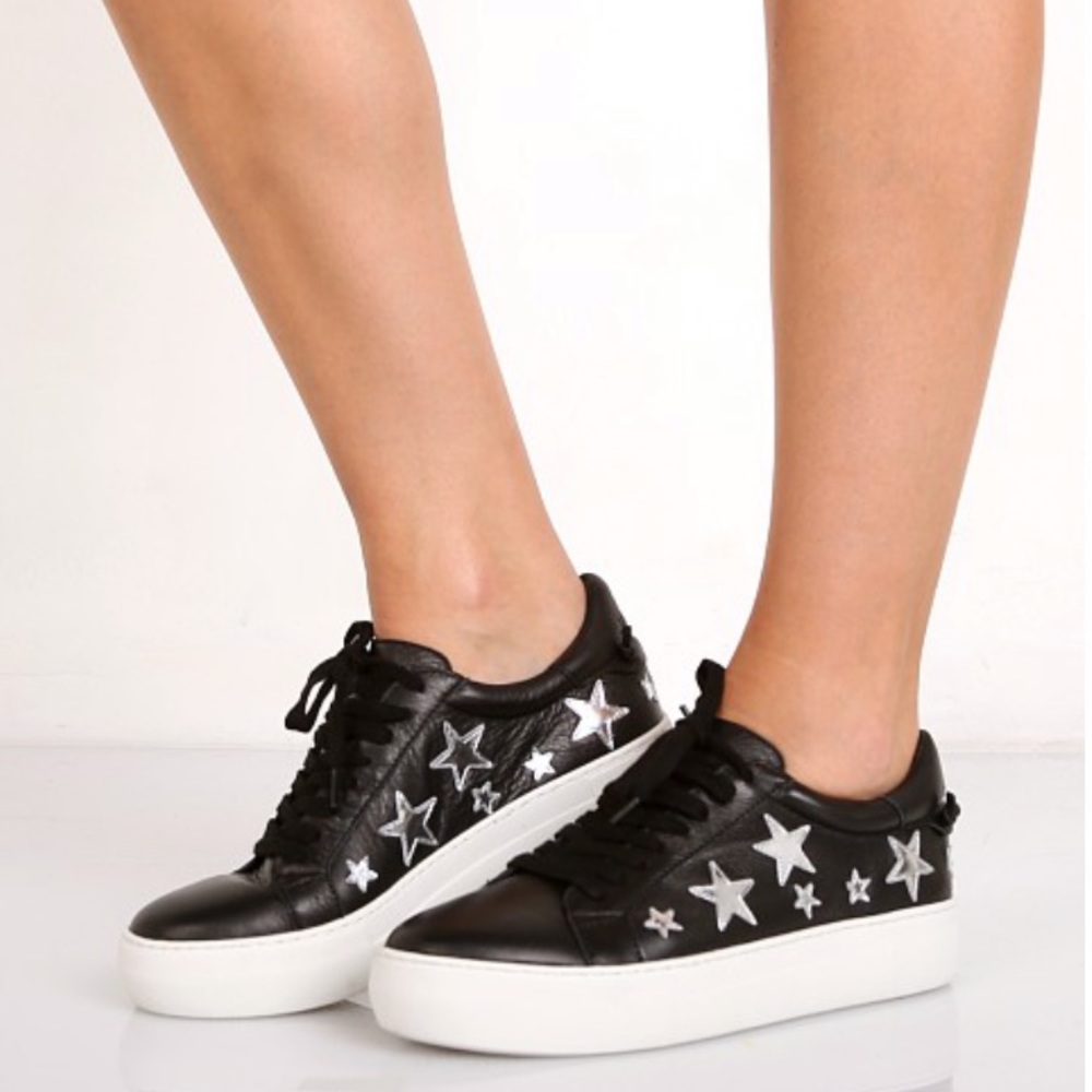 J/Slides Alabama Star Black Platform Sneaker